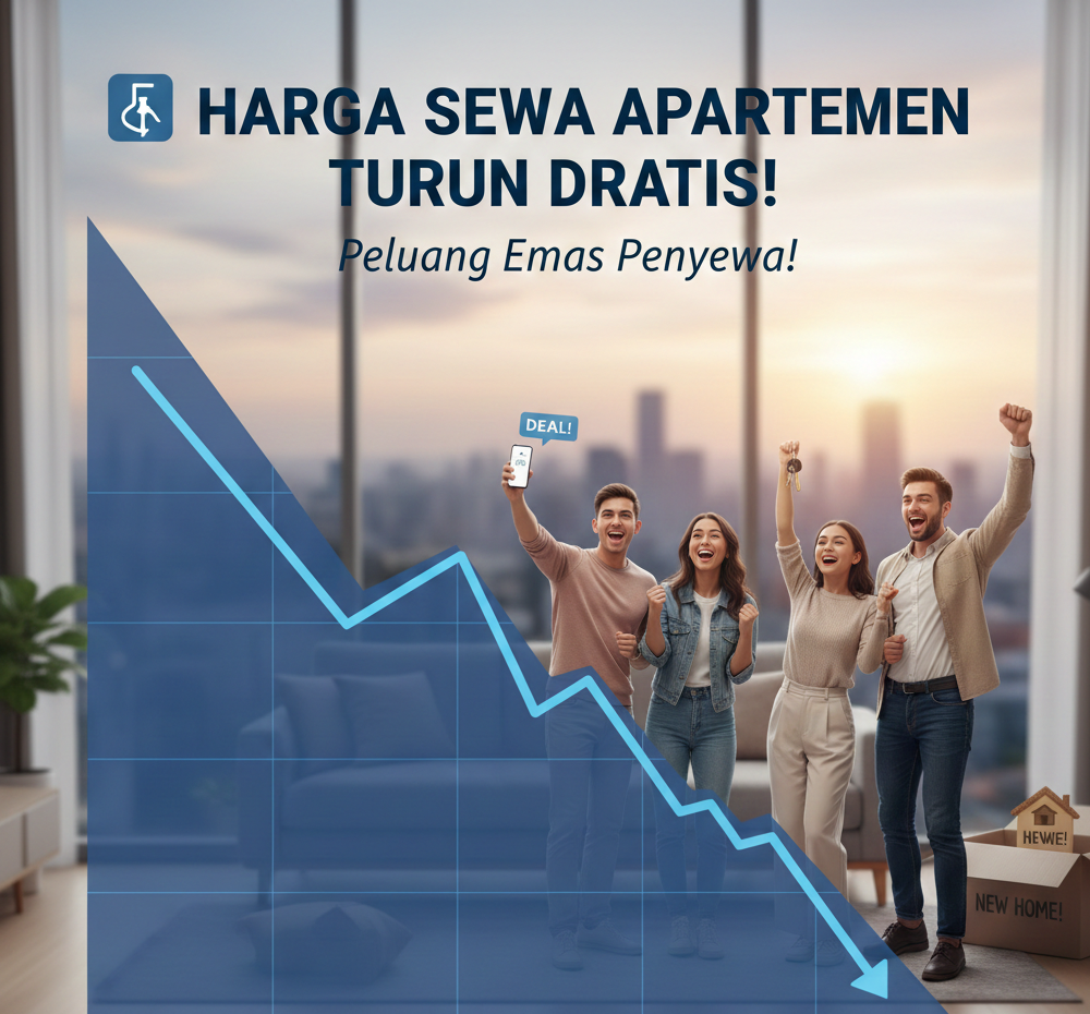 📉 Turun Drastis! Harga Sewa Apartemen di Akhir Tahun 2025: Peluang Emas Penyewa!